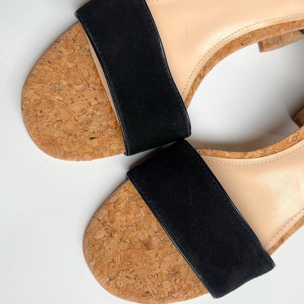 Vince Camuto black studded ankle strap chunky heel sandal ❤️ - Picture 9 of 12